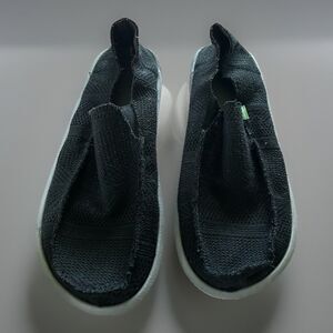 Sanuk Vagabond Slip On Sidewalk Surfers Canvas Shoes Black Size 13